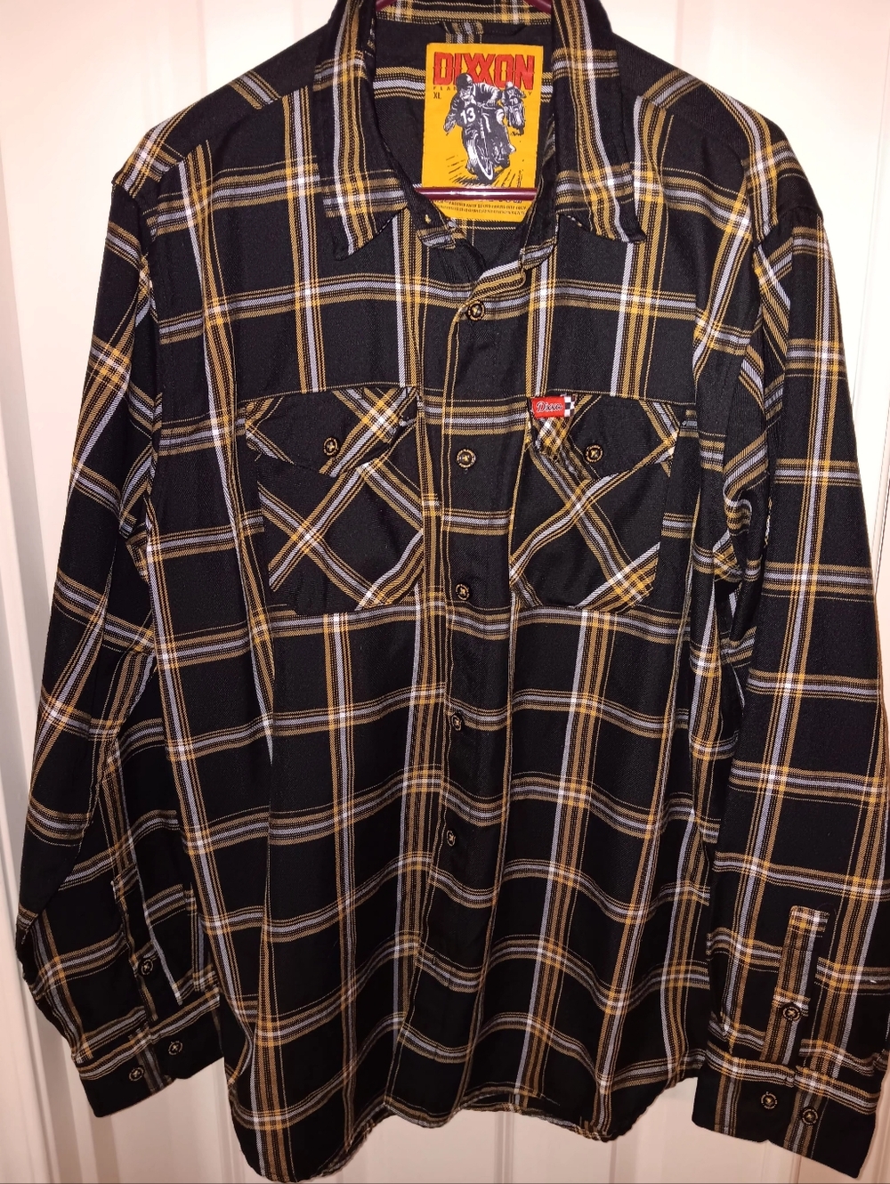 Men's Dixxon Black & Yellow Plaid Button-Up Shirt
